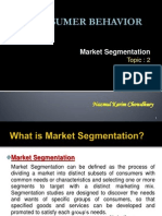 Topic 2-Marketing Segmentation