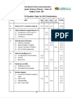 CBSE Class 12 Computer Science Sample Paper-01 (For 2012)