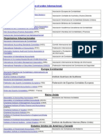 Organismos Profesionales en El Orden Internacional