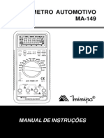 Manual Multimetro MA 149 Minipa