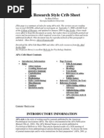 Download APA Research Style Crib Sheet by girlzzzzpower SN21690403 doc pdf