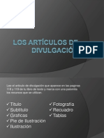 Los Artículos de Divulgación