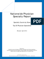 Physician Specialty Count by State