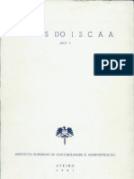 Estudos do ISCAA - Nº1, Ano 1981