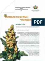 Variedad de Quinua Horizontes