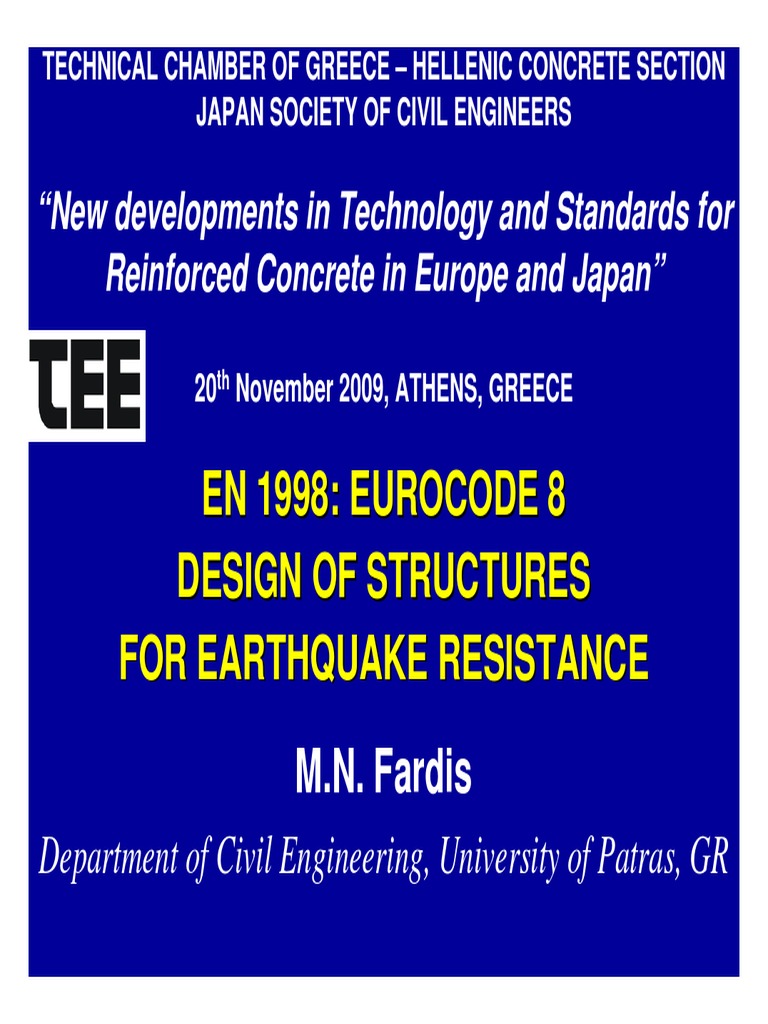 En 1998: Eurocode 8 Design of Structures For Earthquake Resistance | PDF | Solid Mechanics | Mechanics En 1998: Eurocode 8 Design of Structures For Earthquake Resistance | PDF | Solid Mechanics | Mechanics
