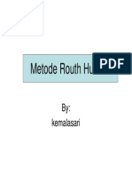 Metode Routh Hurwitz