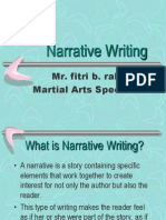 Narrative Writing: Mr. Fitri B. Rabu Martial Arts Specialist