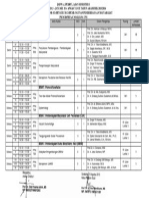 Jadwal Kuliah S3 - SMT I Tahun 2013