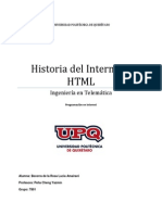 Historia Del Internet y HMTL