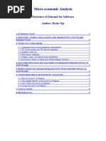 How to price software - A micro-economic approach