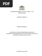 Projeto mestrado Rosângela