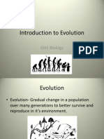 Evolution Intro Lesson