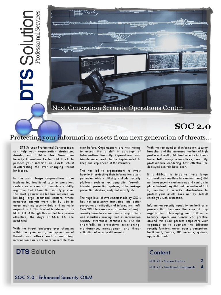 SOC 2.0: Next Gen Security Operations | PDF | Threat (Computer) | Security