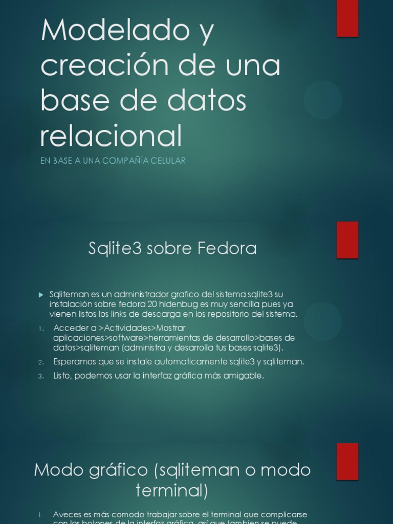 Creación de Bases de Datos en SQLite3 y PostgreSQL | PDF | SQL ...
