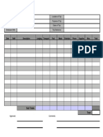 Travel Expense Form