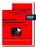 ECONOMIC ANALYSIS - For Business and Strategic Decisions