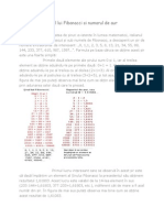 Sirul Lui Fibonacci Si Numarul de Aur