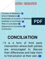 Conciliation Mediation