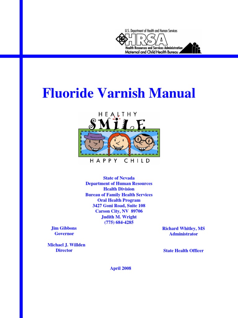 Fluoride Varnish Manual Download Free PDF Medicaid Human Tooth
