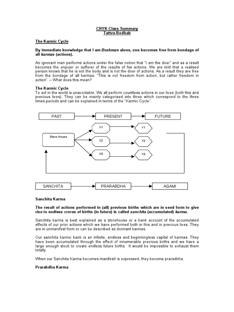 The Karmic Cycle | PDF | Karma | Hindu Philosophical Concepts