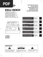 CDJ - 500 II Service Manual