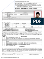 Application Form format CET