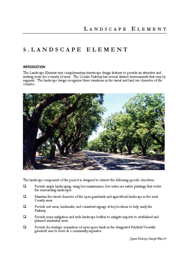Jepson Parkway Landscape Design | PDF | Natural Environment | Landscape