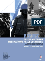 Download Report of the Expert Meeting on Multinational peace operations Applicability of International Humanitarian Law and International Human Rights Law to UN Mandated Forces by International Committee of the Red Cross SN21699396 doc pdf