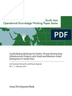 Credit Rating Methods for Public–Private Partnership Infrastructure Projects and Small and Medium-Sized Enterprises in South Asia