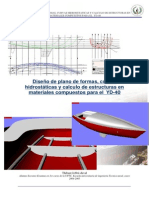 Disec3b1o de Plano de Forma Del Buque