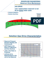 Reservoir Drive Mechanisms: Pressure Depletion Solution Gas Drive