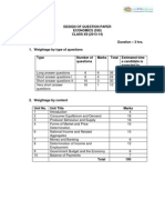CBSE Class 12 Economics Sample Paper (For 2014)