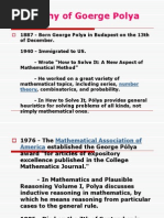 Biography of Goerge Polya: Number Theory