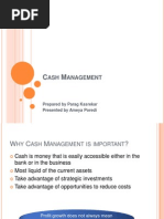 Cash Management Aug2013