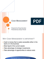 Cash Management Aug2013
