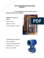 Configuracion de Un Transmisor Indicador de Presion Diferencial