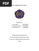 Application Letter Lesson Plan by Ged | PDF | Lesson Plan | Learning