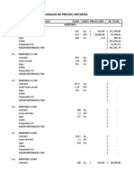 Analisis de Precios Unitarios