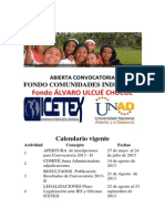 Abierta Convocatoria Fondo Indigena