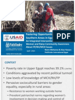 Fostering Opportunities in Rural Southern Areas in Egypt (FORSA)