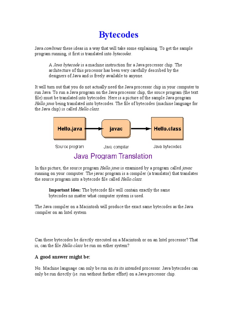 Byte Codes | PDF | Java Virtual Machine | Computer Program