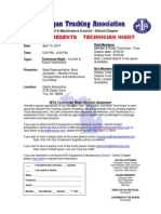 MTA Equipment & Maintenance Council Detroit Chapter April 2014 Meeting Notice TECH NIGHT 