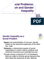 Social Problems: Sexism and Gender Inequality