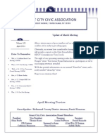 Grant City Civic Association: Update of March Meeting