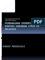 Pembangunan Ekonomi Dalam Konteks Hubungan Etnik Di Malaysia