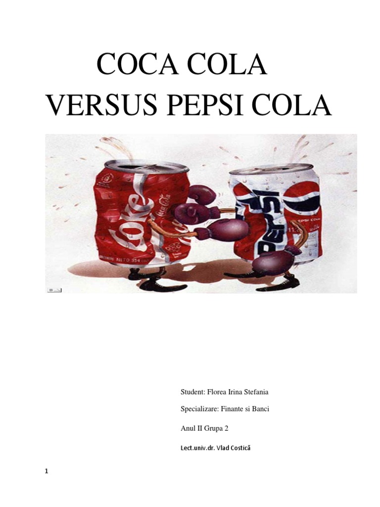 Coca Cola Vs Pepsi | PDF