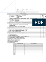 Checklist Documents ROB ROC: Category Code Sub-Category