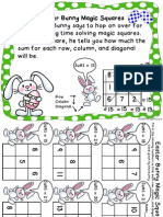 Easter Magic Squares Addition