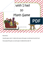 Iwishihad 10 Math Game: Created by Tina Parker
